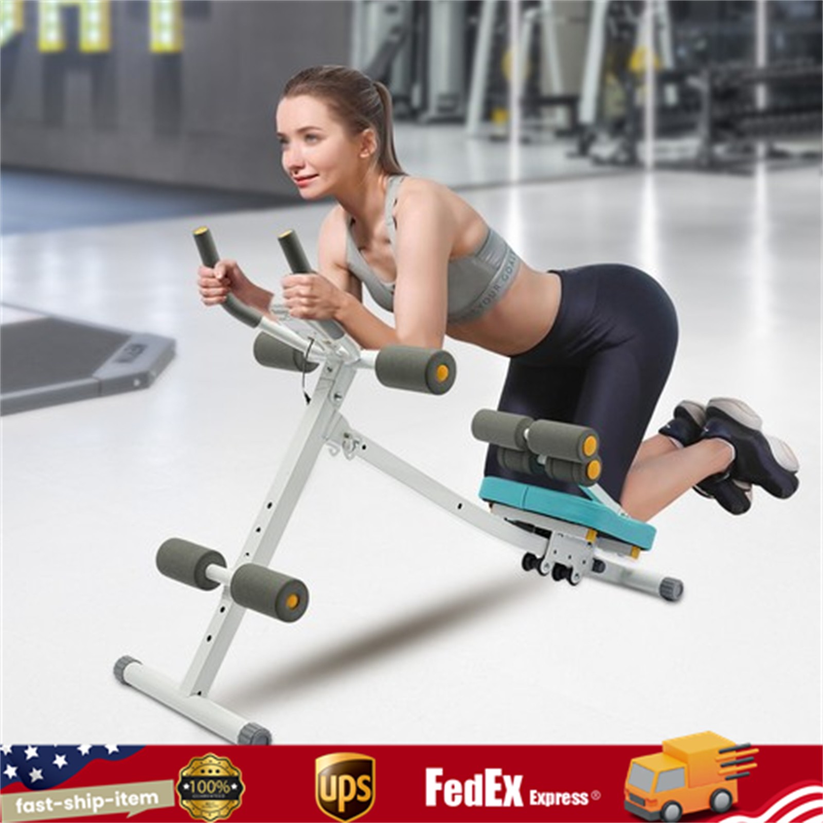 Abdominal Ab Exercise Machine Body Shaper Cruncher Trainer Gym Fitness Equipment