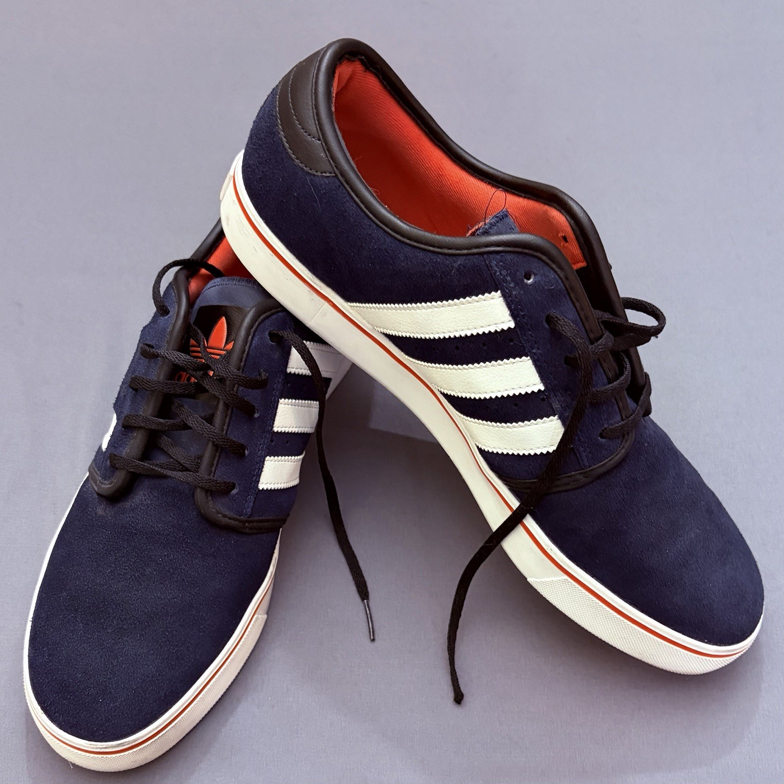 adidas Originals Seeley Size 12 Men’s Navy Suede Skate Shoes