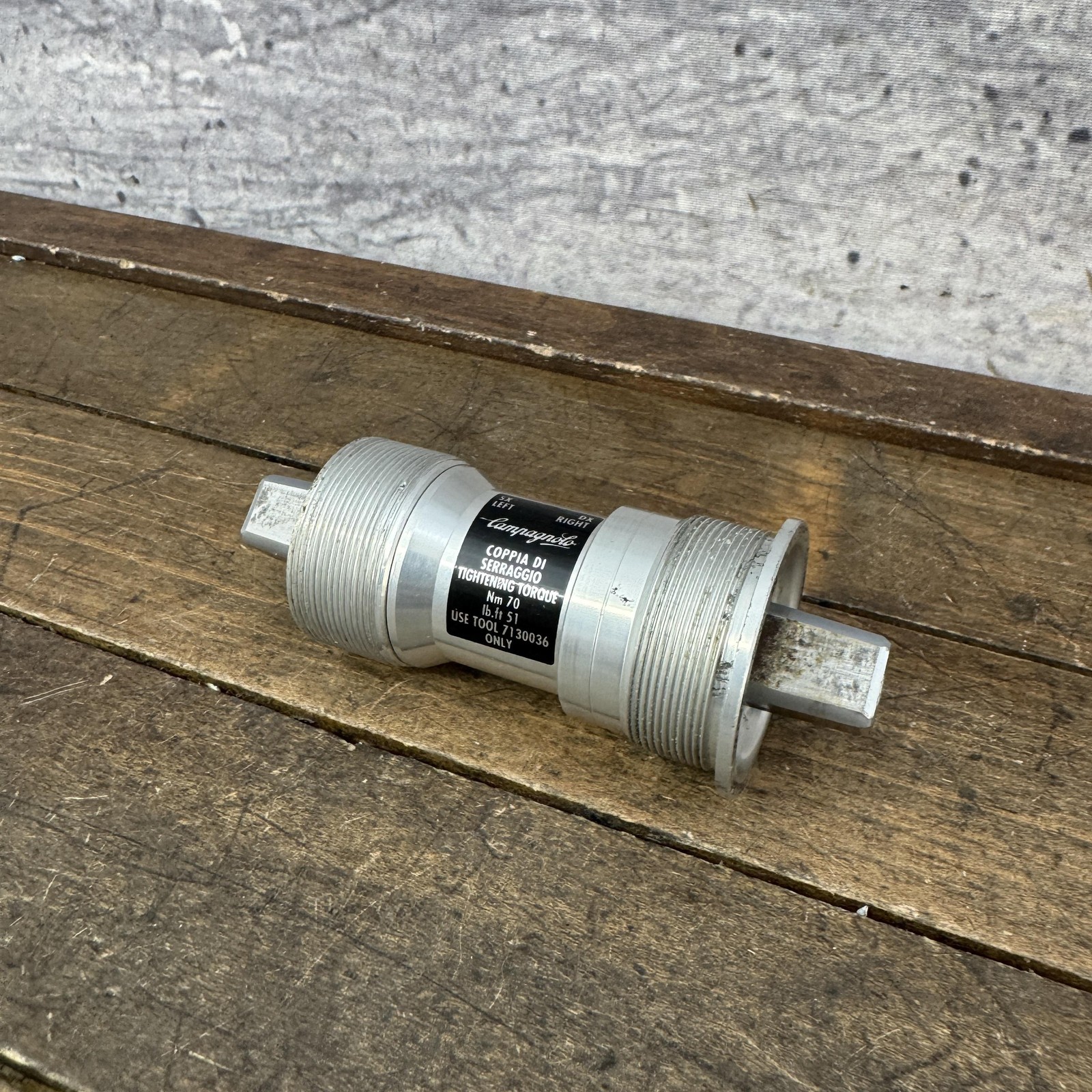Vintage Campagnolo Chorus Bottom Bracket 1.370x24T 102mm ISO 68mm English