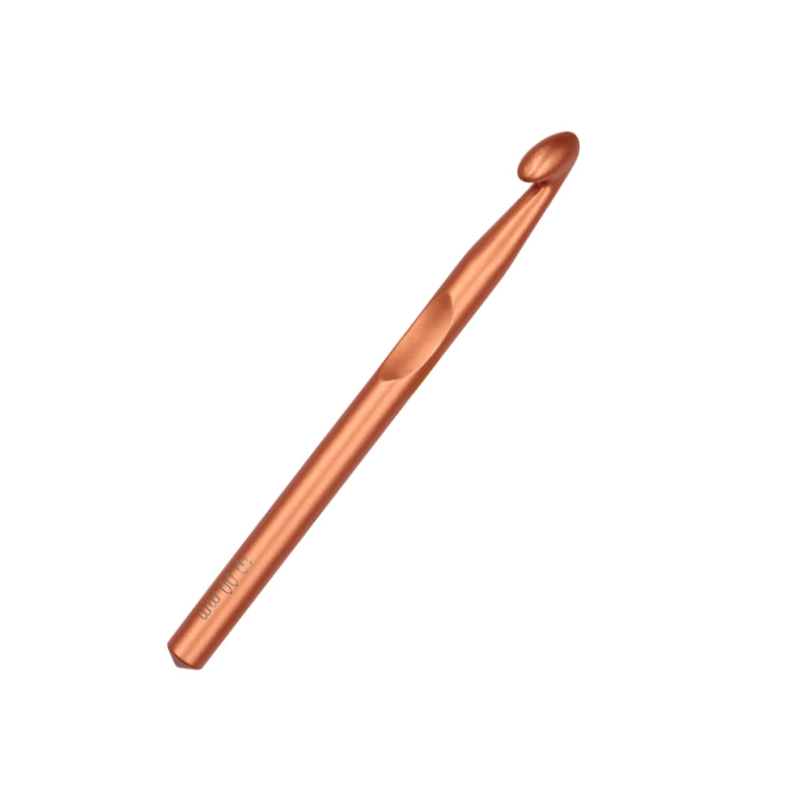 Large Size Crochet Hook 10mm Crochet Hook Long Crochet Needle Metal Crochet H...