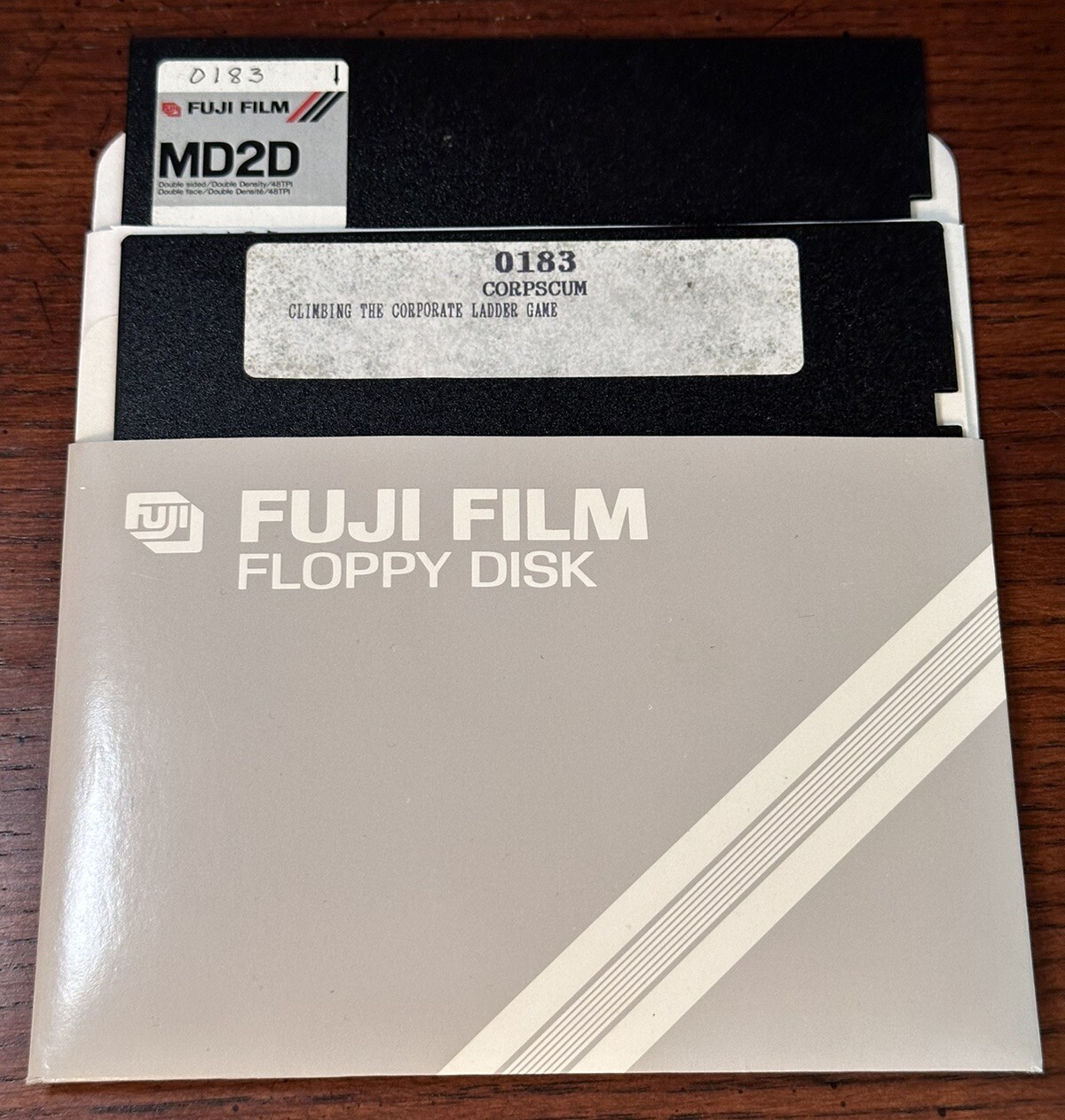 Corpscum Climbing The Corporate Ladder Game 5.25” Floppy IBM PC Tandy 0183