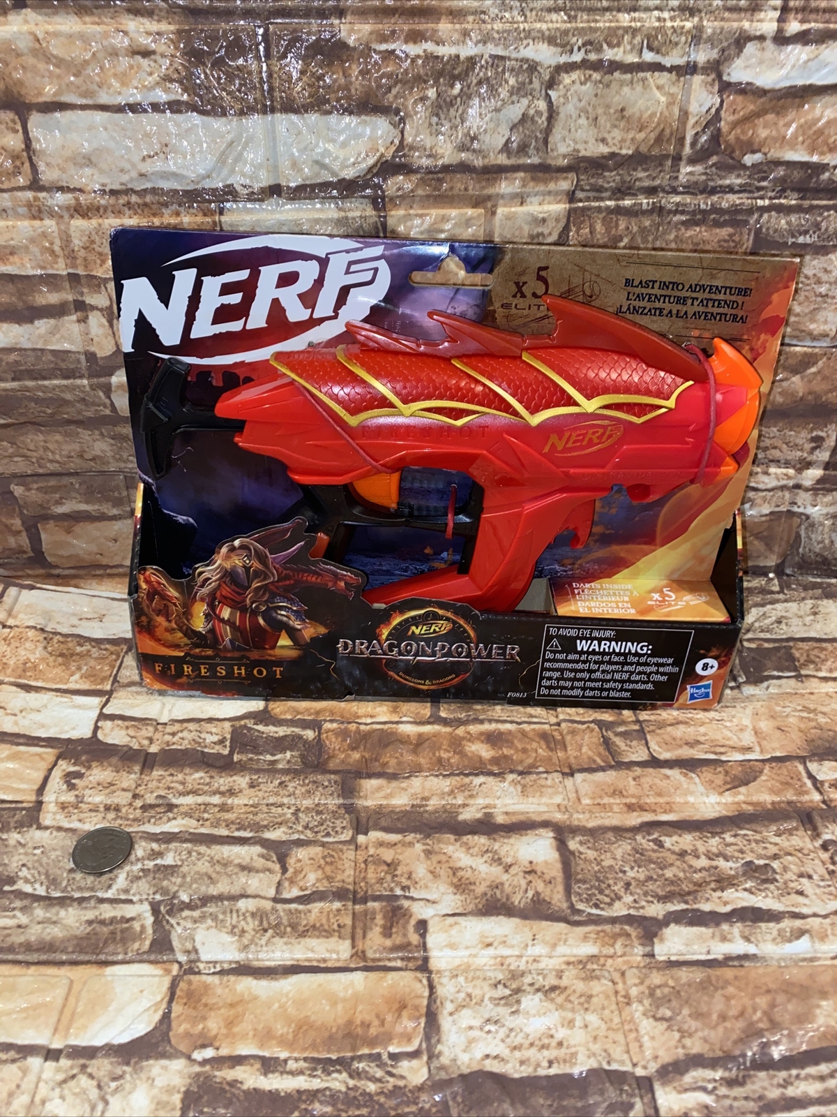 NERF DragonPower Fireshot Dart Blaster w/ 5 Darts NIB NERF ELITE