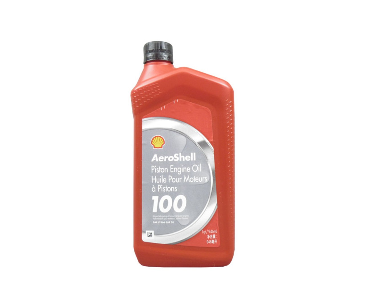 AeroShell Oil 100 SAE Grade 50 Straight Mineral Aircraft Oil - 6 Quart/Case