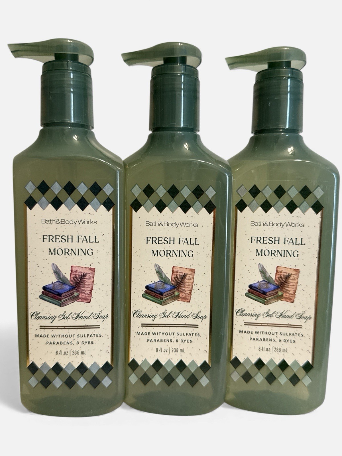 3 New FRESH FALL MORNING  BATH & BODY WORKS CLEANSING GEL SOAP