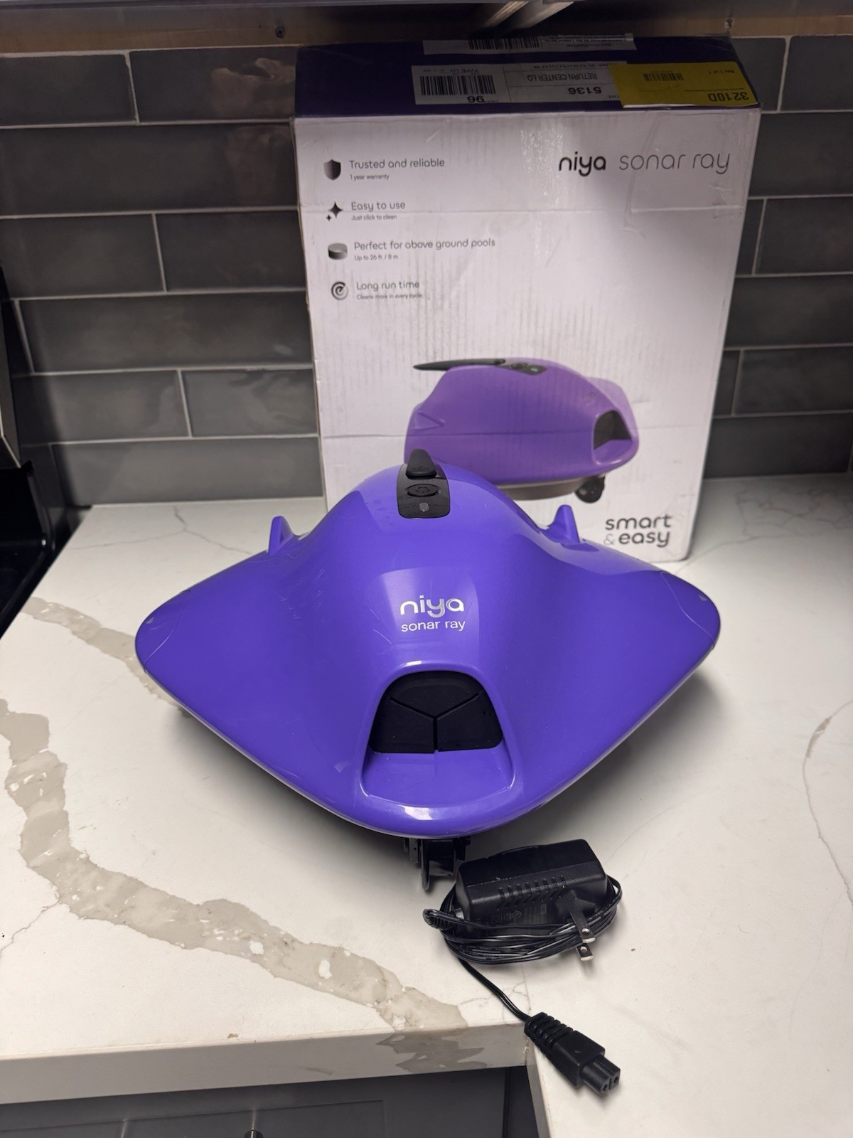 Niya Sonar Ray Robotic Pool Vacuum Cleaner Cordless Used