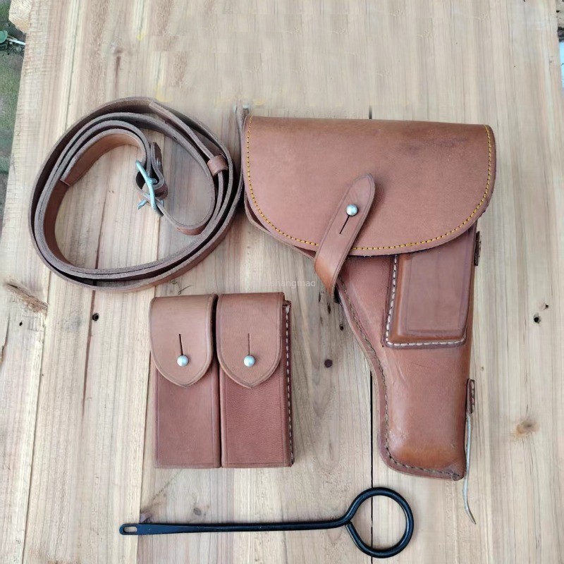 Original 1980 Surplus Chinese Army Type 54 TT Tokarev Pistol Leather Holster RAR