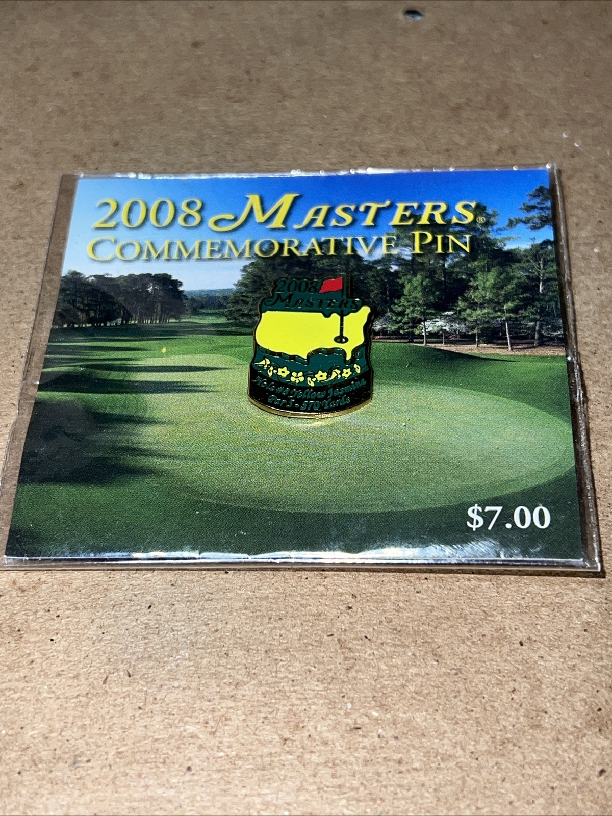 2008 Augusta National Masters Tournament Commemorative Pin Trevor Immelman New