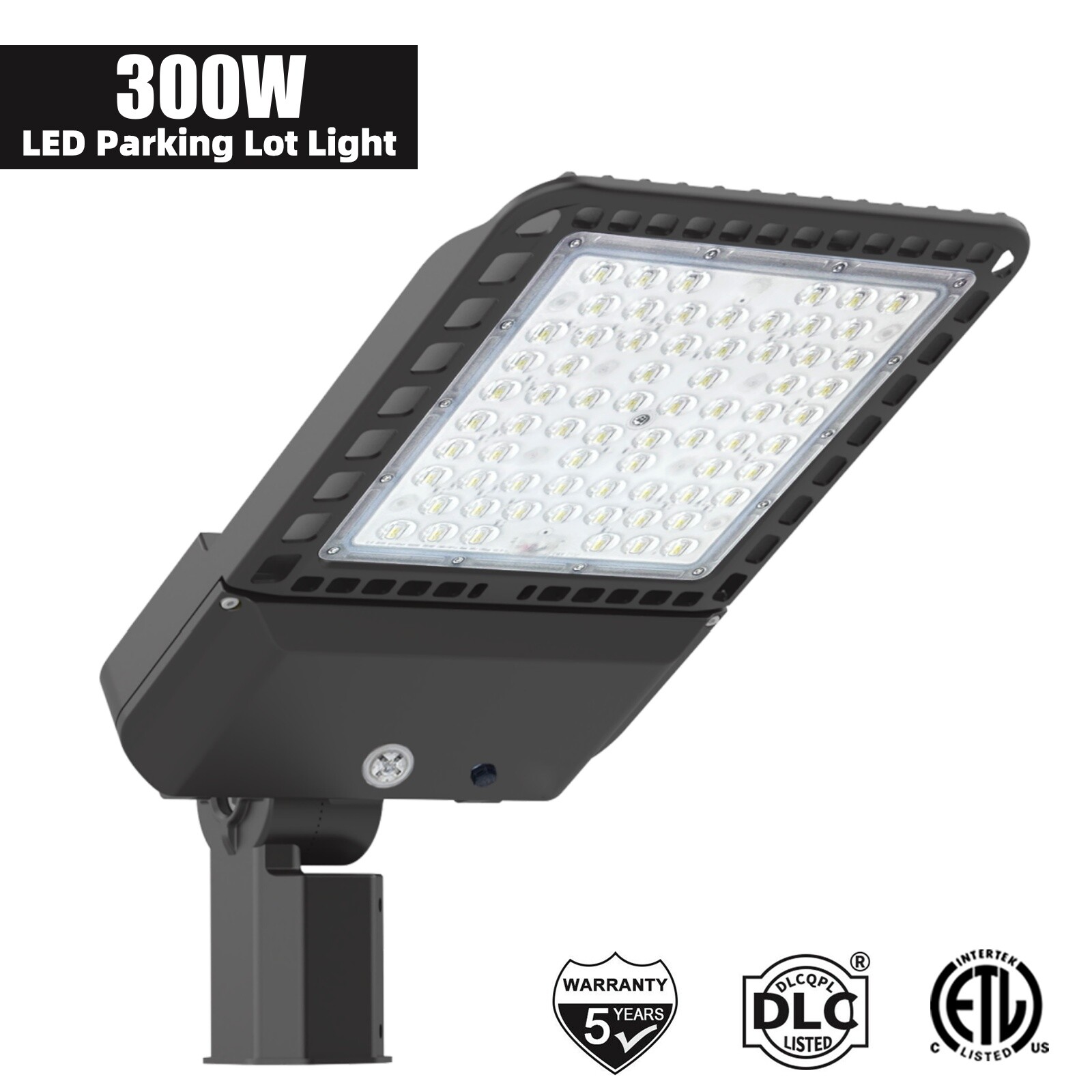 300W LED Parking Lot Light Dusk to Dawn Outdoor Commercial LED Security Lighting
