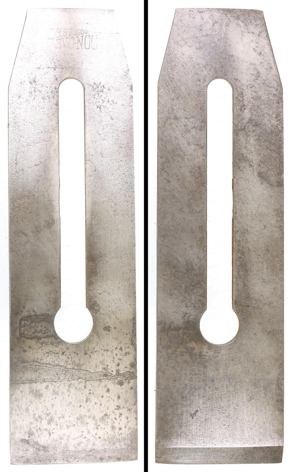 Orig. H.S. & B. "Reconoc" Brand Tapered Iron for Wooden Plane - mjdtoolparts