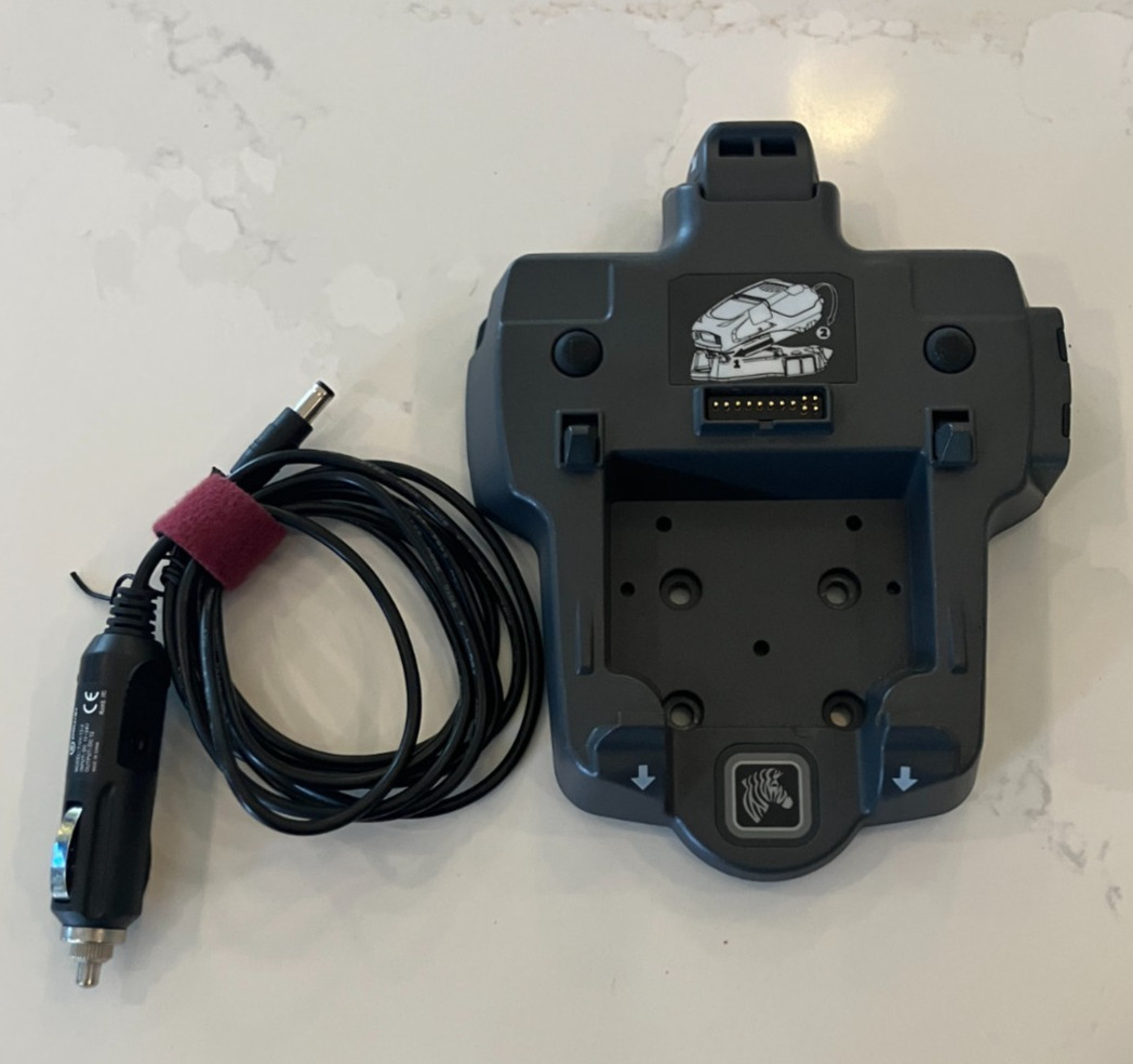 Zebra Vehicle Cradle ZQ500-VC P1064201 w/Car Adapter