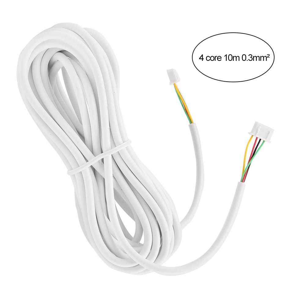 10m 4-Core Flexible Cable For Video Doorbell Intercom