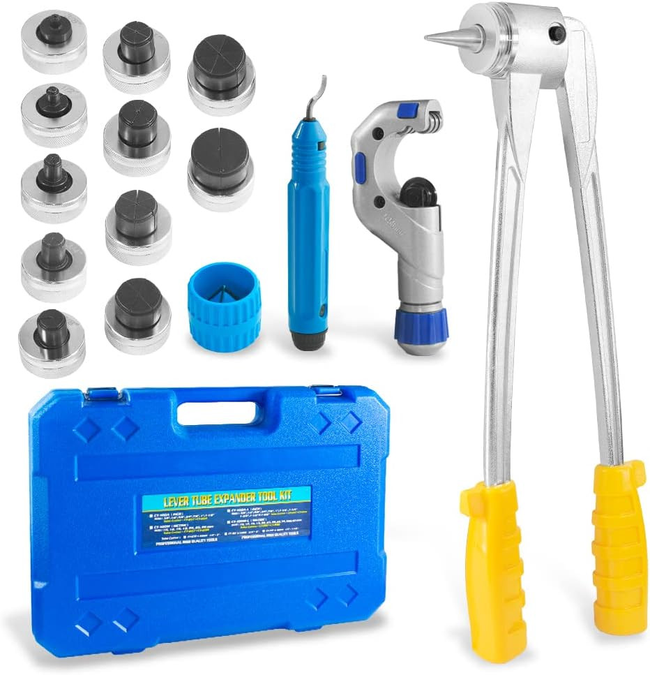 HVAC Tubing Expander Kit: Cutter, Reamer & Deburring Tool for Metal Work