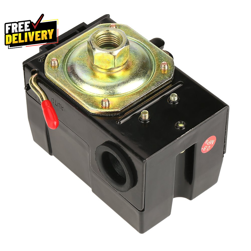 Air Compressor Pressure Switch Control 95-125 PSI 20A 220V Universal Heavy Duty