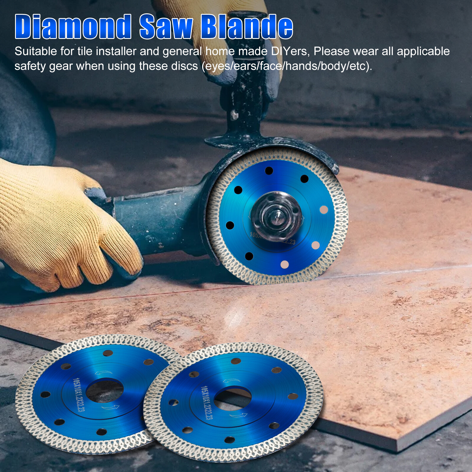 4/4.5inch Porcelain Tile Turbo Diamond Dry Cutting Saw Blade/Disc Grinder Wheel