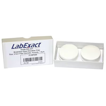 Labexact Lss-Ah3500 Glass Mic Filter, 3.5 Cm Dia, 1.5 Um, Pk100