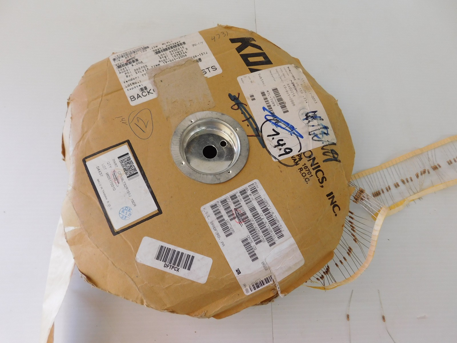 Koasper Electronics CF 1/4LT52R151J 150R QTY 5000? (THQ82)