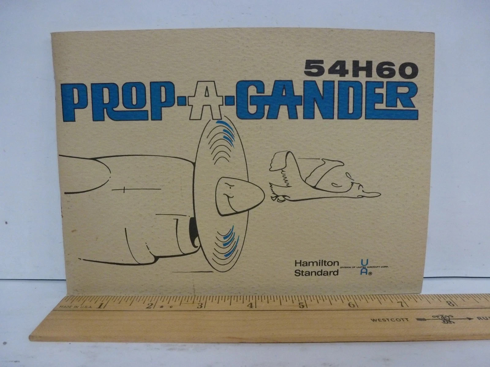1964 Hamilton Standard 54H60 PROP-A-GANDER Book United Aircraft Corp. Turboprop