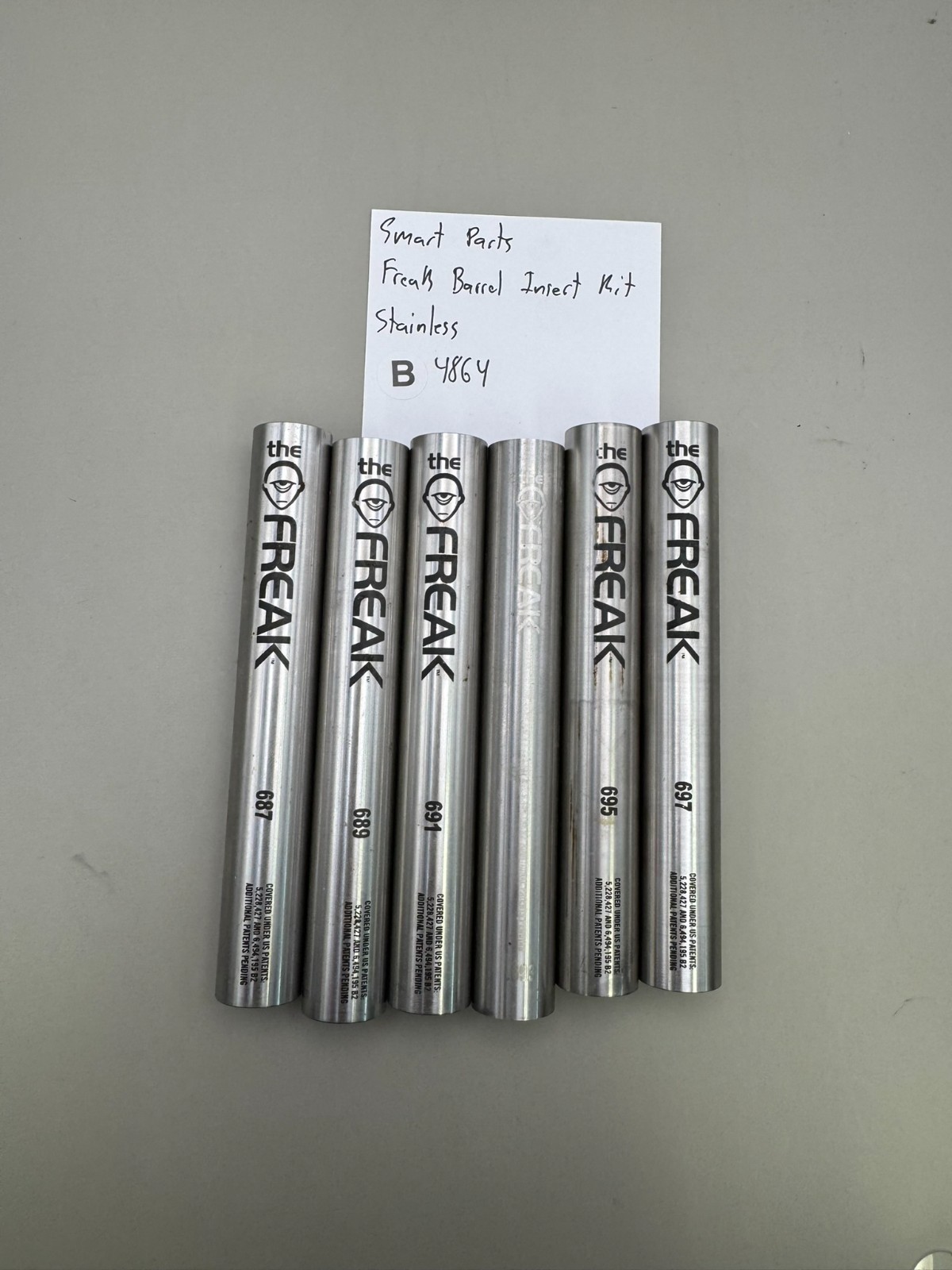 Smart Parts Freak Paintball Barrel Insert Kit Stainless-Silver