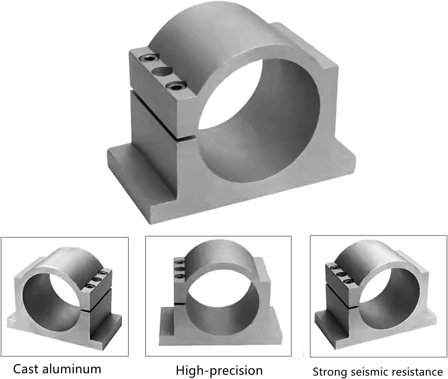 Spindle Motor Mount Bracket Clamp 100mm Diameter for CNC Engraving Machine Grind