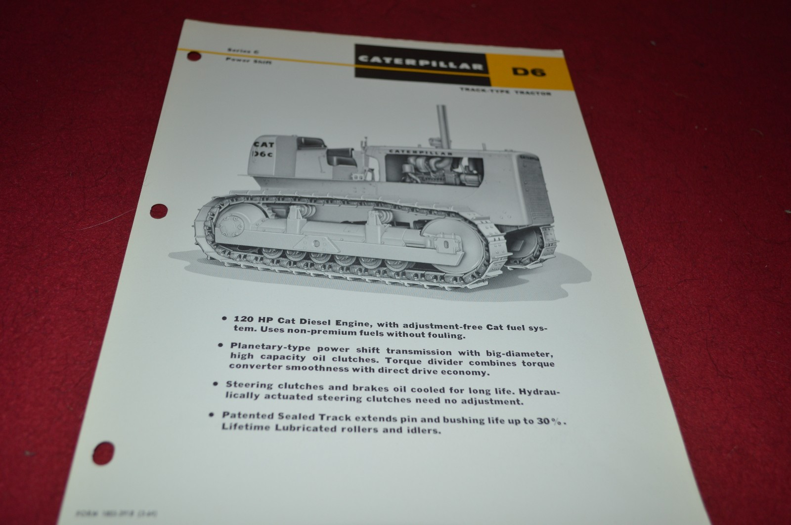Caterpillar D6 Series C Power Shift Crawler Tractor Dealer's Brochure DCPA6 ver7
