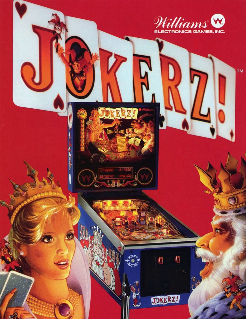 1988 Williams Jokerz Pinball Machine Rubber Ring Kit