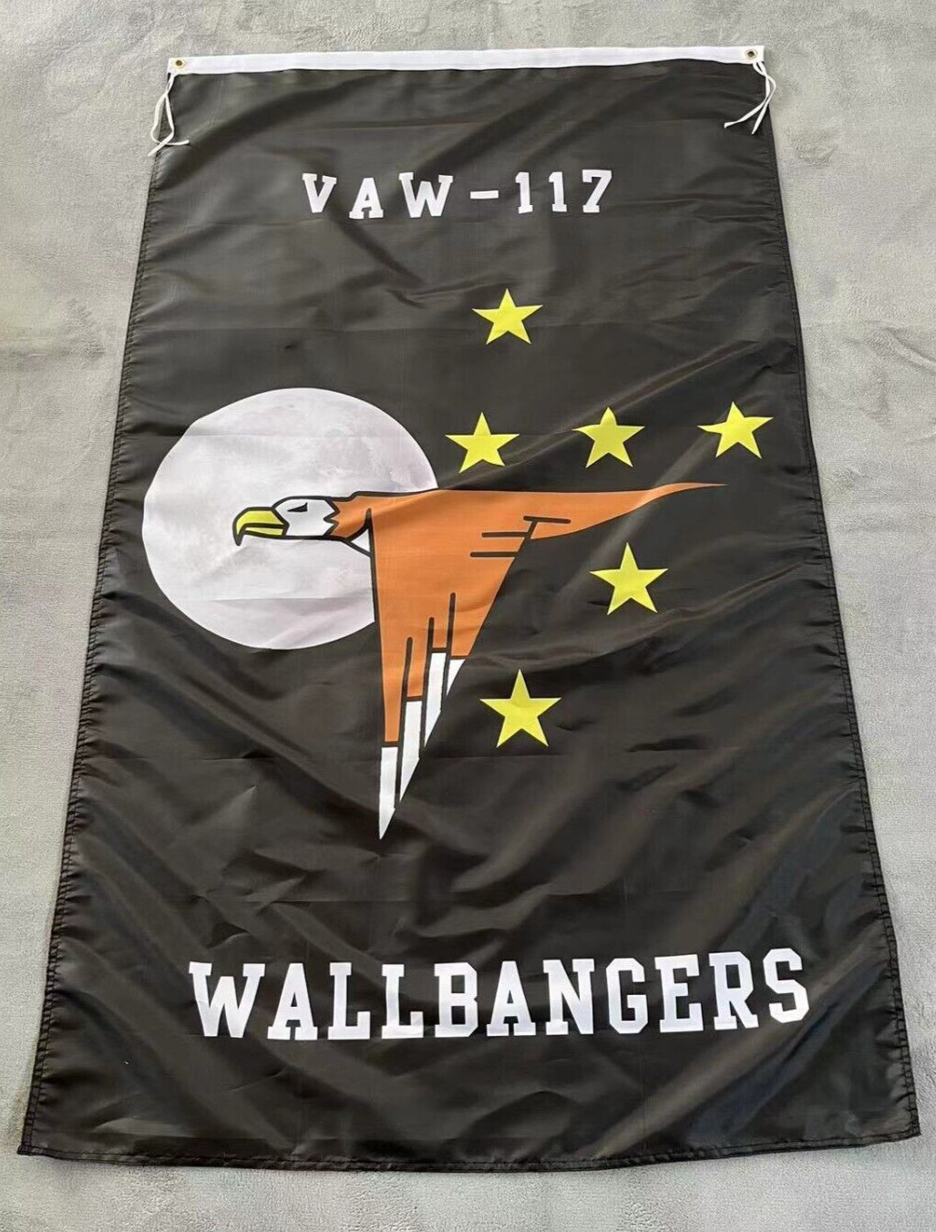 USN VAW-117 "Wallbangers" 3x5 ft Single-Sided Flag Banner