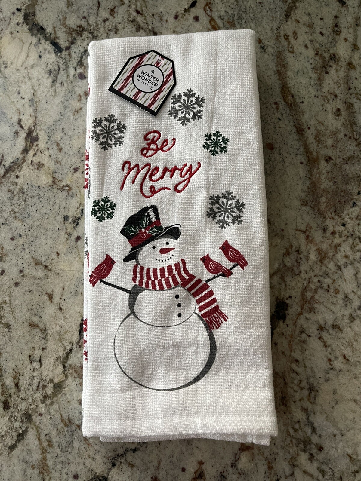 Snowman Kitchen Towel 2 Pk Set NEW. 🎄☃️