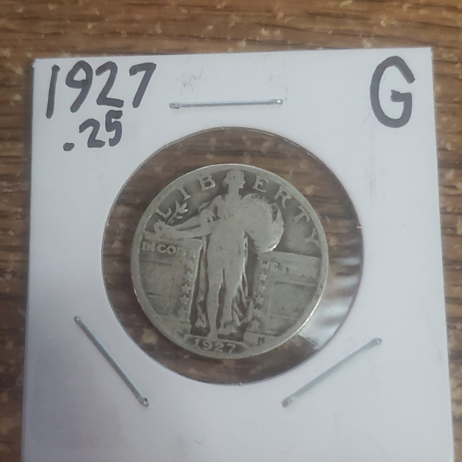 1927 Standing Liberty Quarter 25C Silver 0.9 Fineness Business Strike Circulated