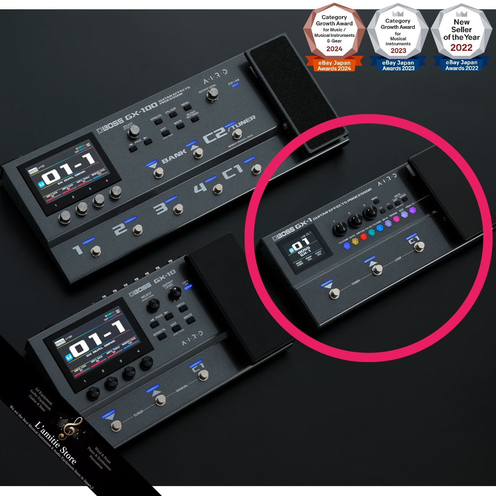 BOSS GX-1 Guitar Effects Processor Compact Powerful Multi Effecter GX1 AIRD JP