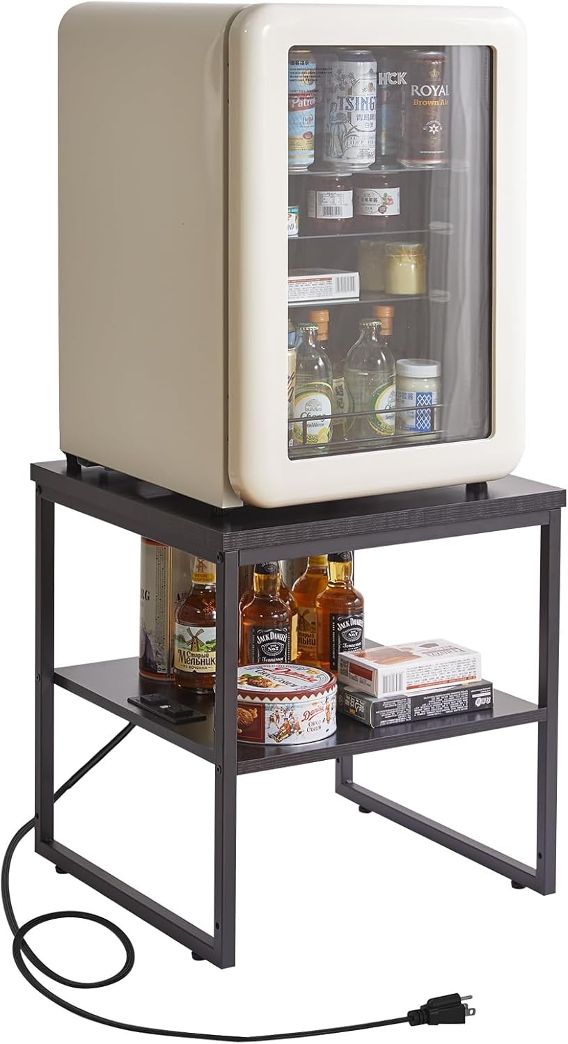 Small Table Stand 20 Inch Multi-Functional Side & Printer Accent Table W/