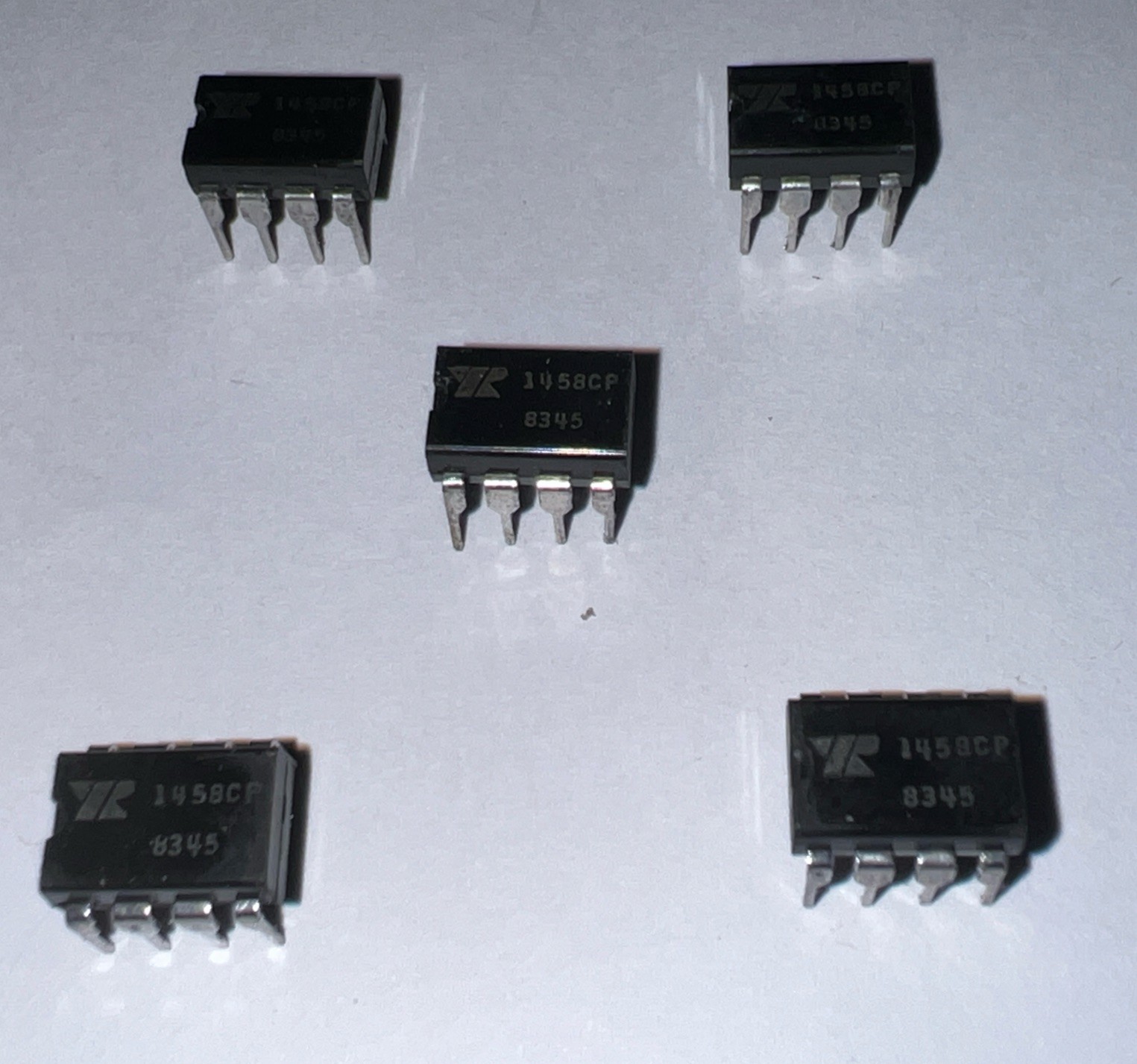 EXAR 1458CP is a general-purpose, monolithic dual operational amplifier Lot of 5
