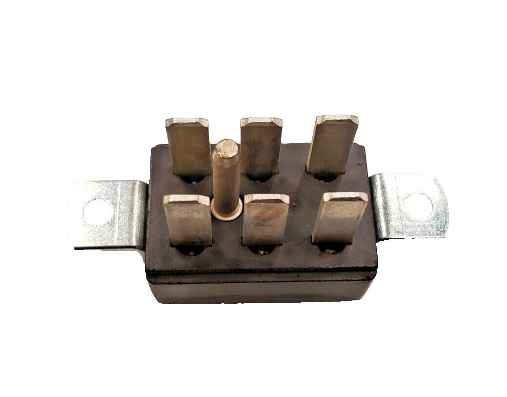 Cinch P-406-AB - 6 Position 15A, Plug, Angle Bracket, Beau P-4406-AB - FREE SHIP