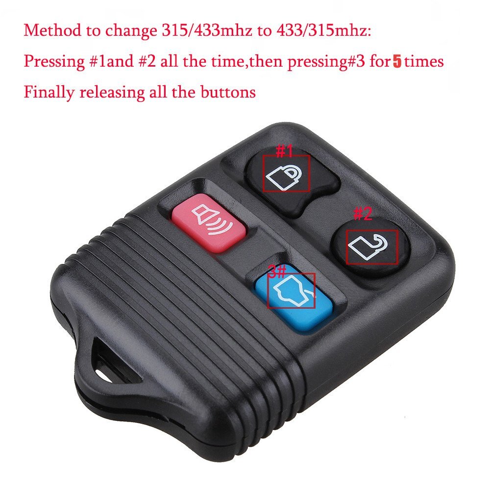 2PCS Keyless Entry Remote Control Car Key Fob Clicker Transmitter Replacement US