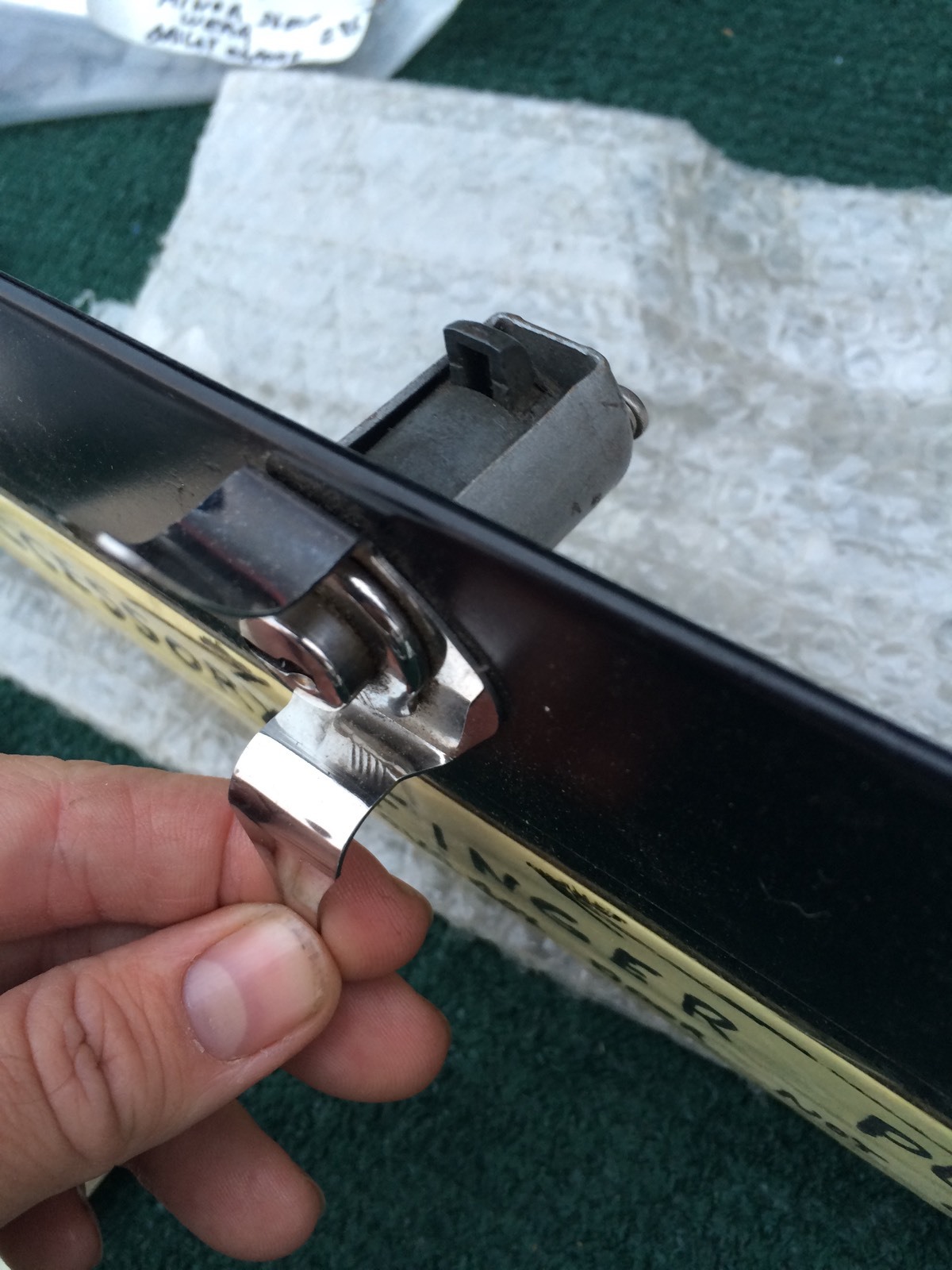 1939 Chevrolet Master / Deluxe Glove Box Lock opener Finger Pull