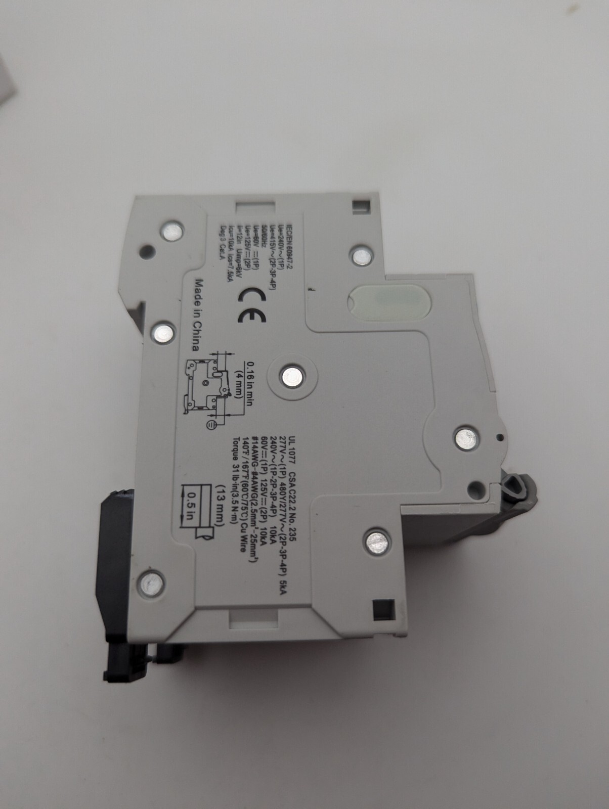 MCB1-4D-3P-D25, Circuit Protector, UL 1077, 3-Pole, 25A (Open Box, Never Used)