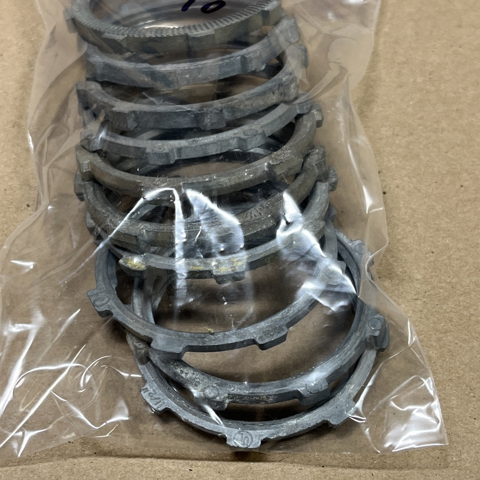 QTY 10) 1.5″ EMT Conduit Diecast Rigid Conduit Locknut 1-1/2"