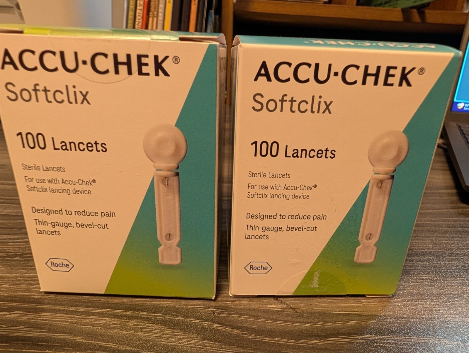 Accu-chek Soft Clix Lancets - 100 Count x 2 Boxes=200 lancets
