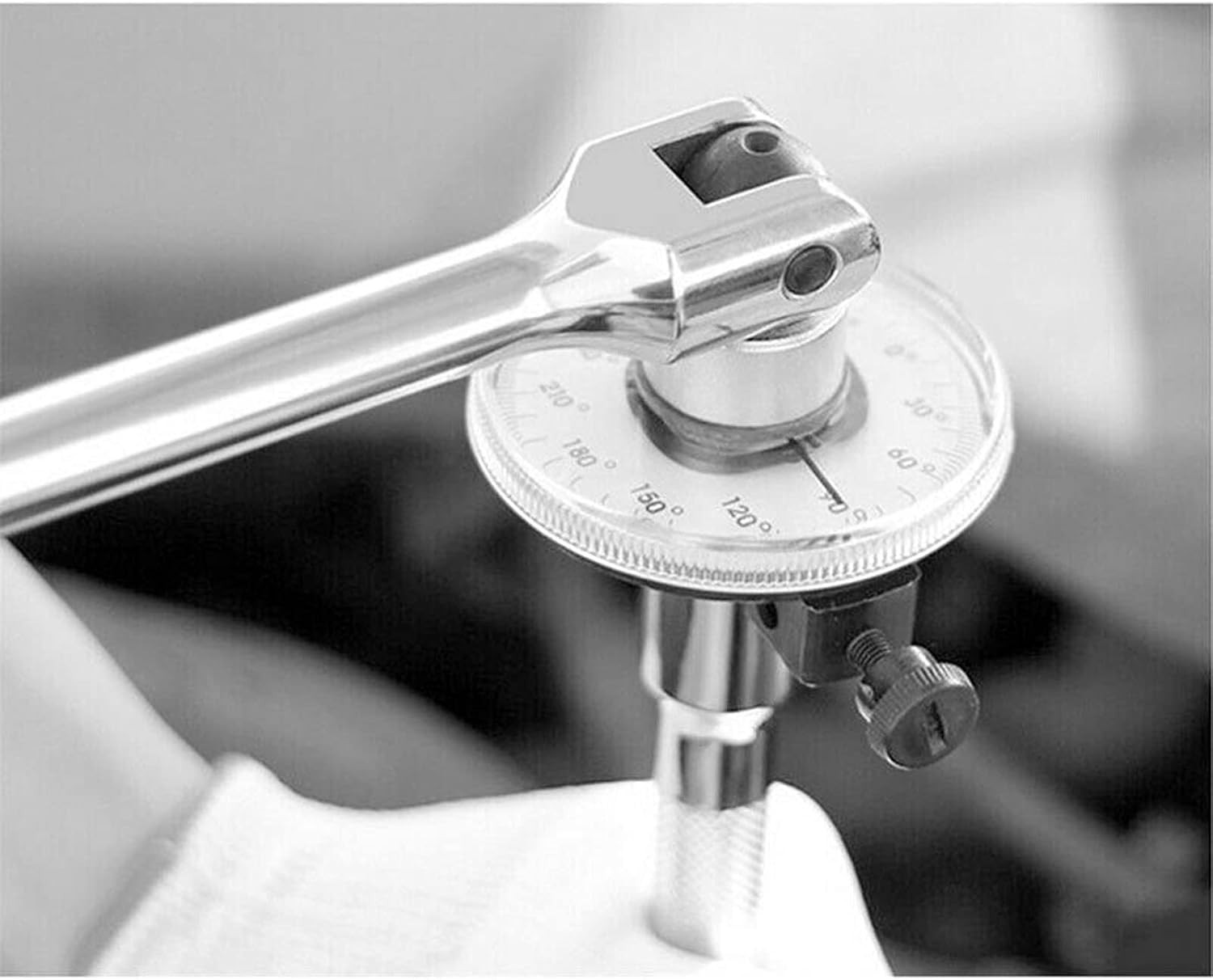 360° Adjustable Torque Wrench Angle Gauge for Mechanics - Lightweight