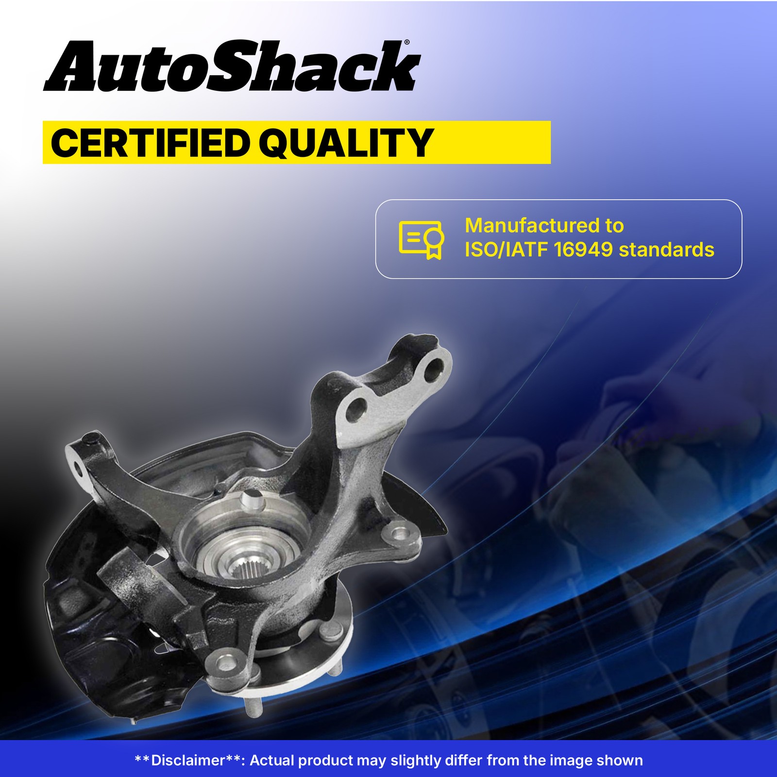 Front Loaded Steering Knuckles for Ford, Transit Connect 2010-2013, FWD L4 2.0L