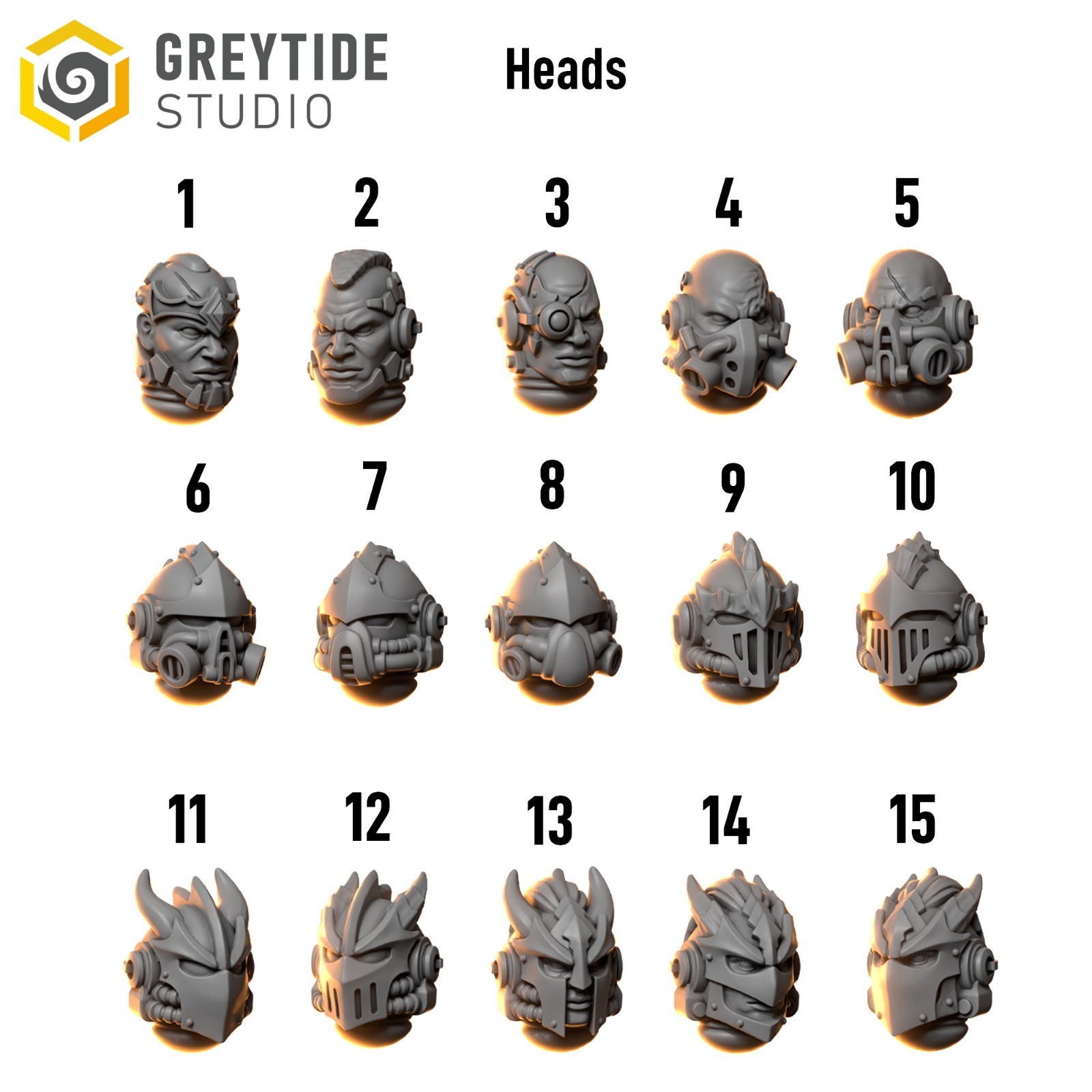 GreyTide Anvil Wardens Upgrade Kit | 100+ Custom Bits | Helmets Weapons Armor