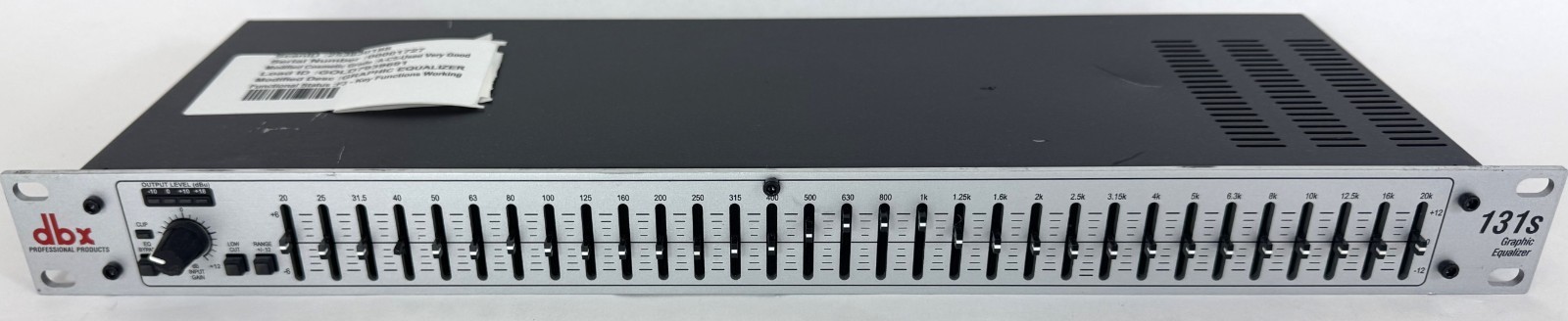 DBX 131s Single Channel 31-Band Graphic Equalizer DBX131SV