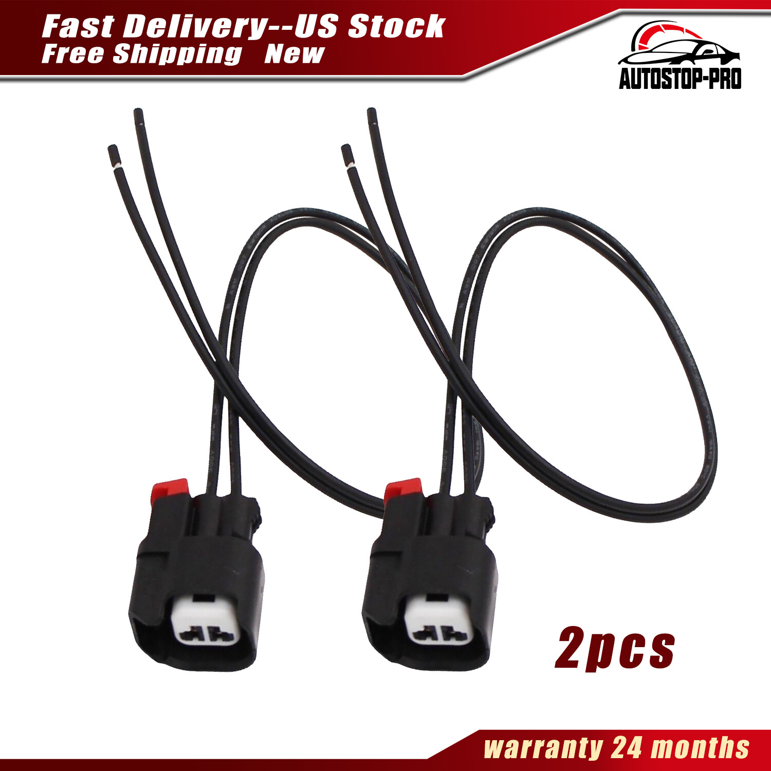 2 set ABS Wheel Speed Sensor Connector Wiring Harnesses for Ram 1500 2500 3500