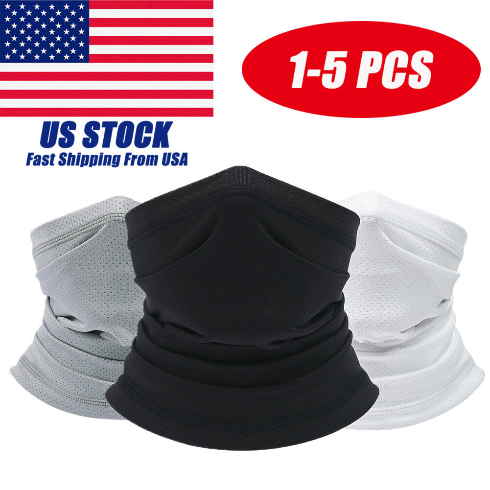 Cooling Neck Gaiter Balaclava Face Mask UV Protection Cycling Scarf Unisex