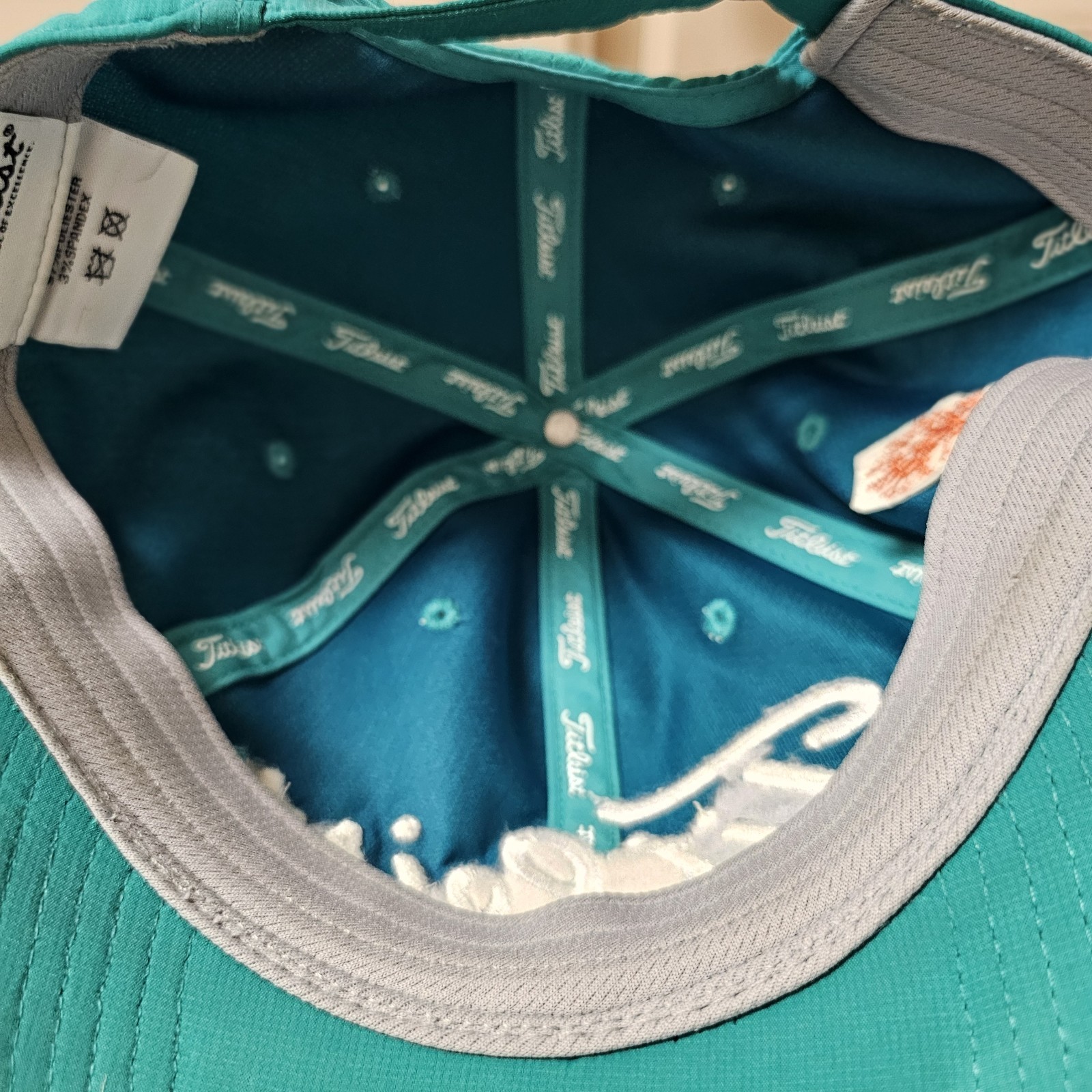 Titleist Golf Strap Back Hat Cap Aqua Teal Turquoise Adjustable Kiawah Island