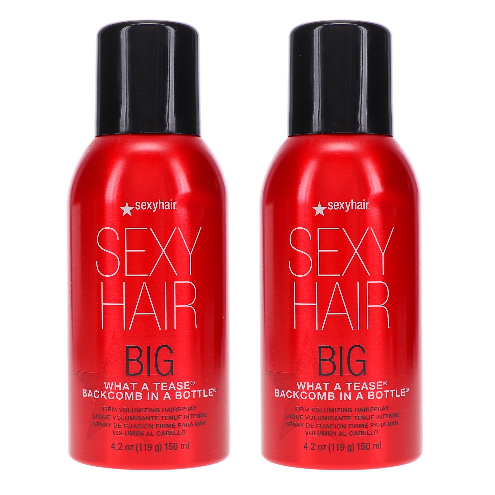 Sexy Hair Big Sexy Hair What A Tease Backcomb In A Bottle 4.2 oz 2 Pack