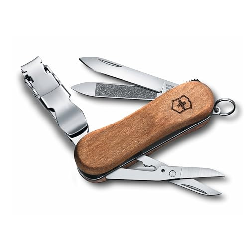 Victorinox Nail Clip 580 Wood Swiss Army Knife  6 Functions  Swiss Made Pocket