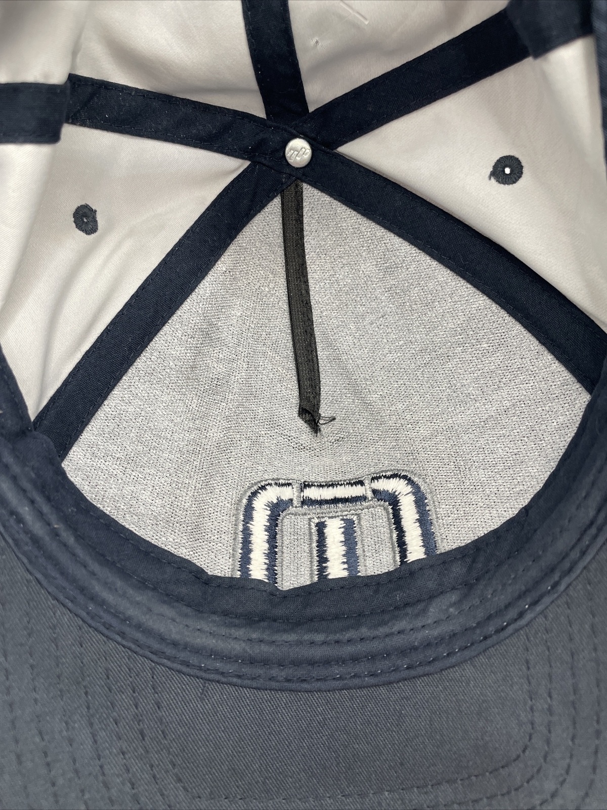 TRAVIS MATHEW Golf Baseball Hat Cap Lightweight SnapBack Gray Blue