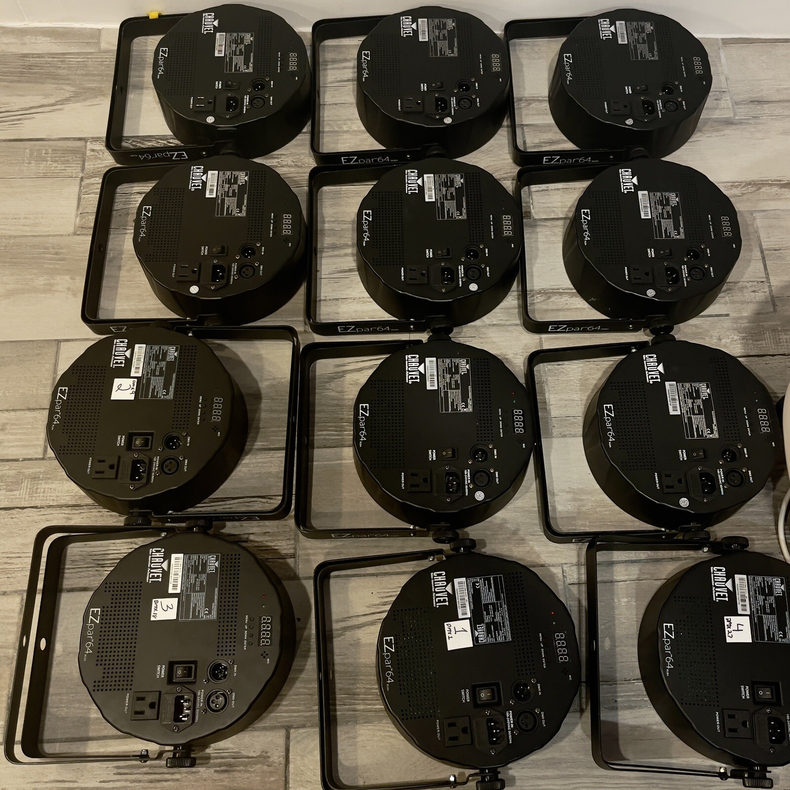 Chauvet DJ EZpar 64 RGBA Battery Powered LED Uplight (12-pack) (Black) DJ