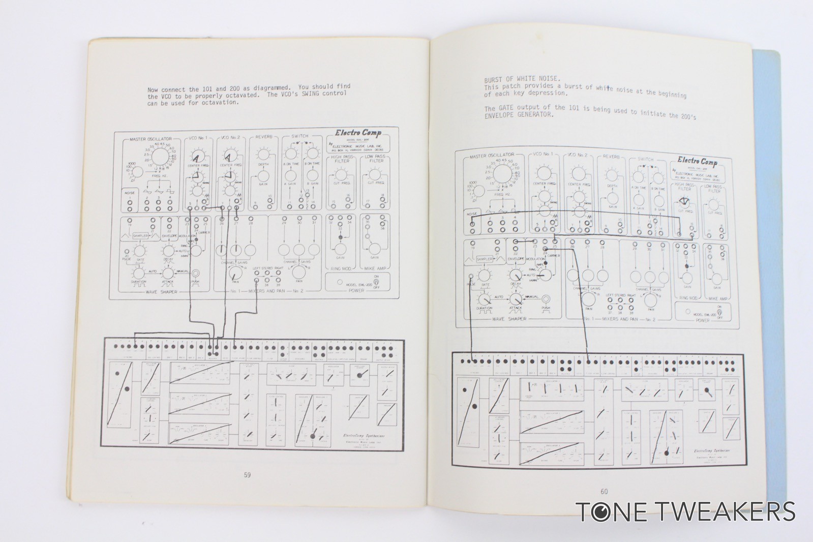 Electrocomp EML-101 Owners Manual Book Guide Instructions VINTAGE SYNTH DEALER