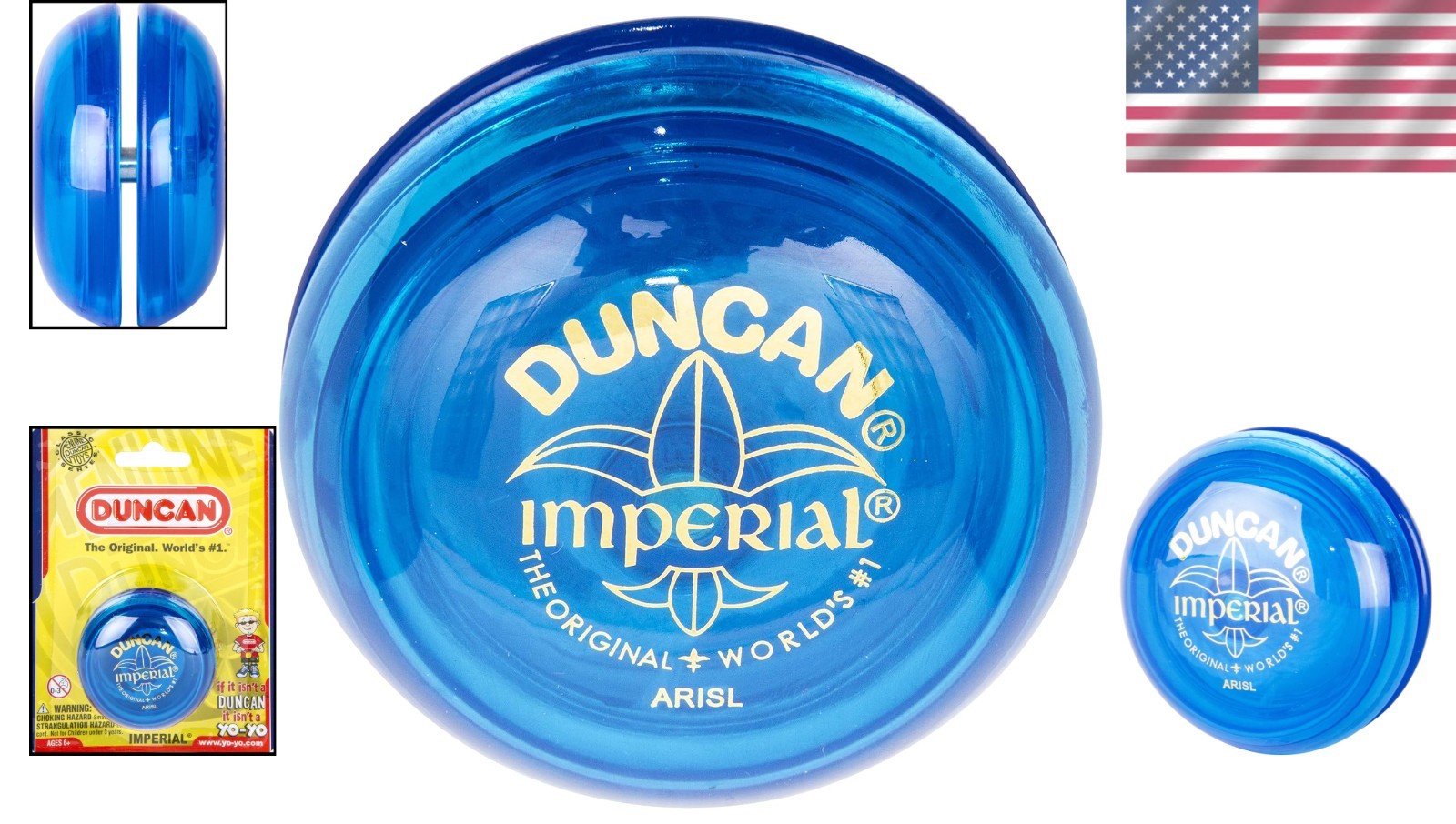 Durable Blue Imperial Yo-Yo - Perfect for Beginner Tricks and Learning